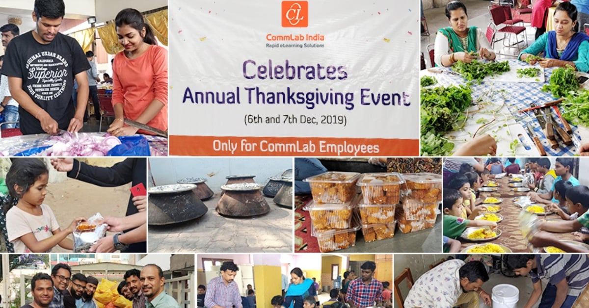 CommLab India Celebrates Thanksgiving for a Successful 2019