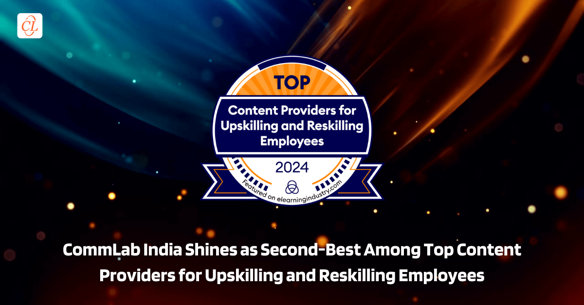 CommLab India Ranks #2 for Leading Employee Upskilling and Reskilling